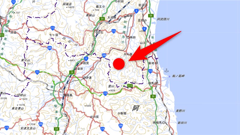 山林物件　宮城県伊具郡丸森町