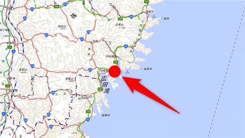 山林物件　岩手県大船渡市末崎町