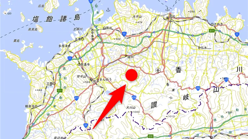山林物件　香川県綾歌郡綾川町