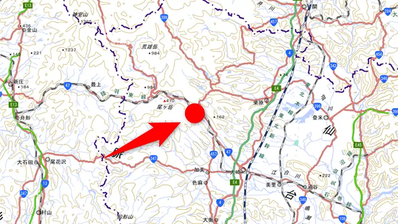 山林物件　宮城県大崎市岩出山
