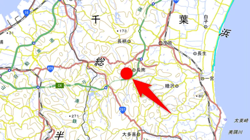 山林物件　千葉県長生郡長南町