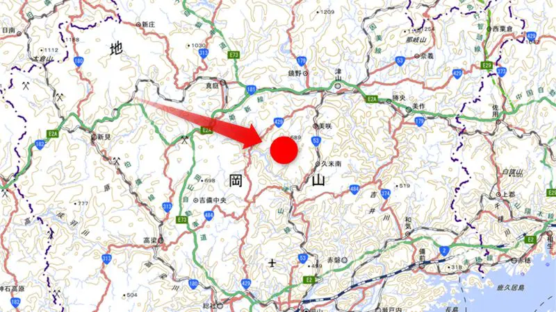 山林物件　岡山県久米郡美咲町